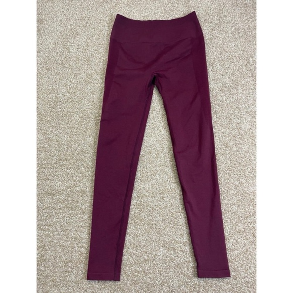 Aurola Womens‎ Stretchy Performance Yoga Leggings Elastic Waist Size M Red